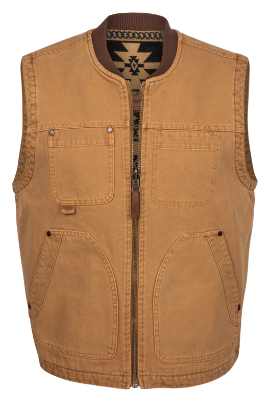 True Grit Ryder Reversible Canvas Vest
