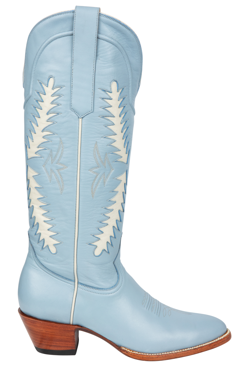 Petite Paloma Finnley Cowgirl Boots - Powder Blue