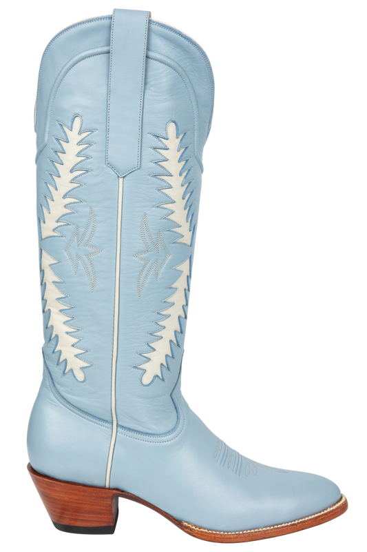 Petite Paloma Finnley Cowgirl Boots - Powder Blue
