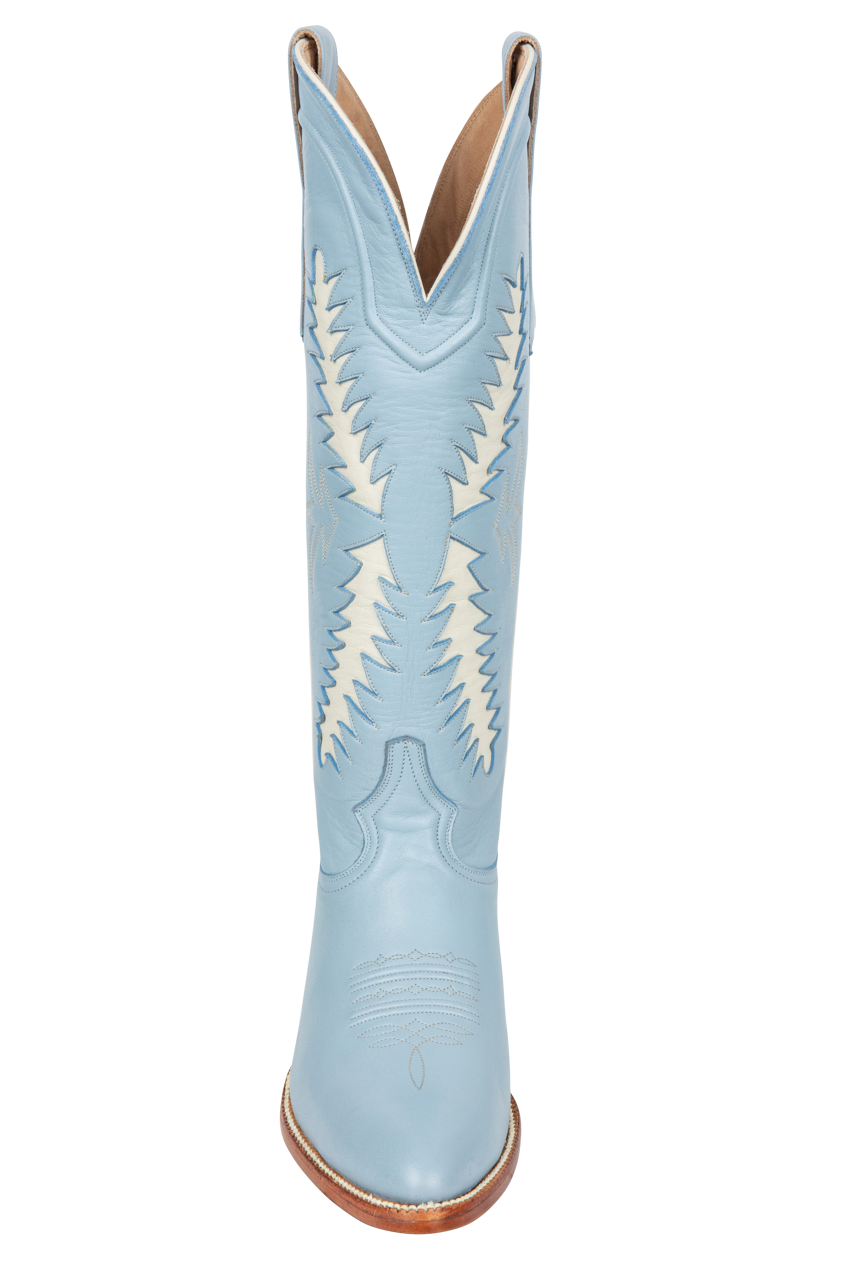 Petite Paloma Finnley Cowgirl Boots - Powder Blue