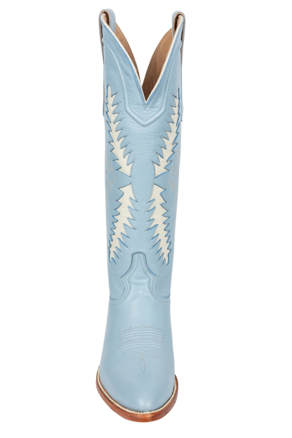 Petite Paloma Finnley Cowgirl Boots - Powder Blue