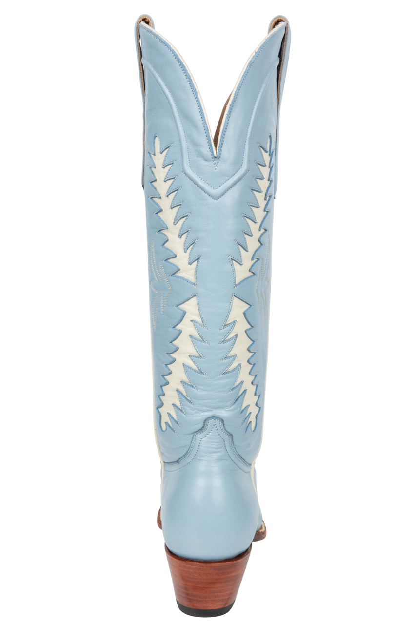 Petite Paloma Finnley Cowgirl Boots - Powder Blue