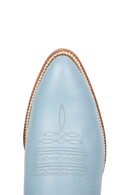 Petite Paloma Finnley Cowgirl Boots - Powder Blue