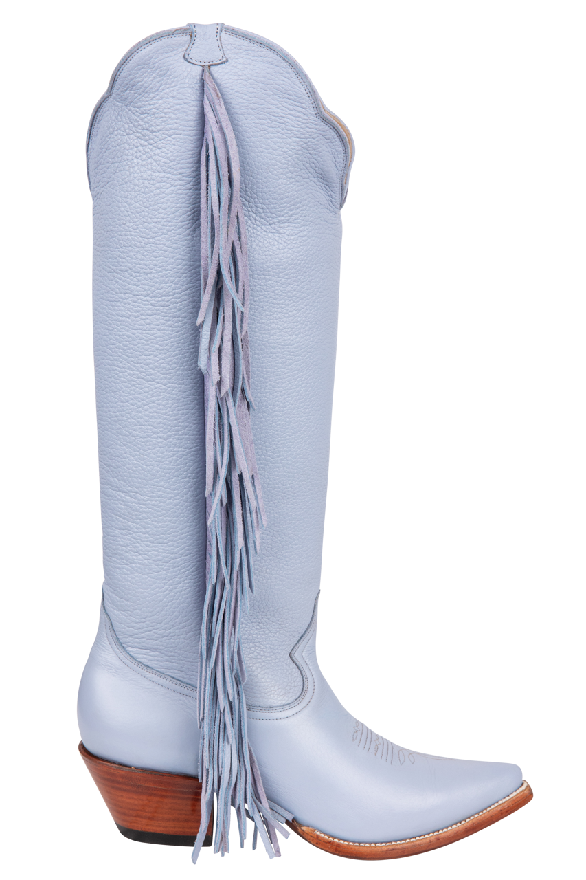 Petite Paloma Ava Cowgirl Boot - Periwinkle