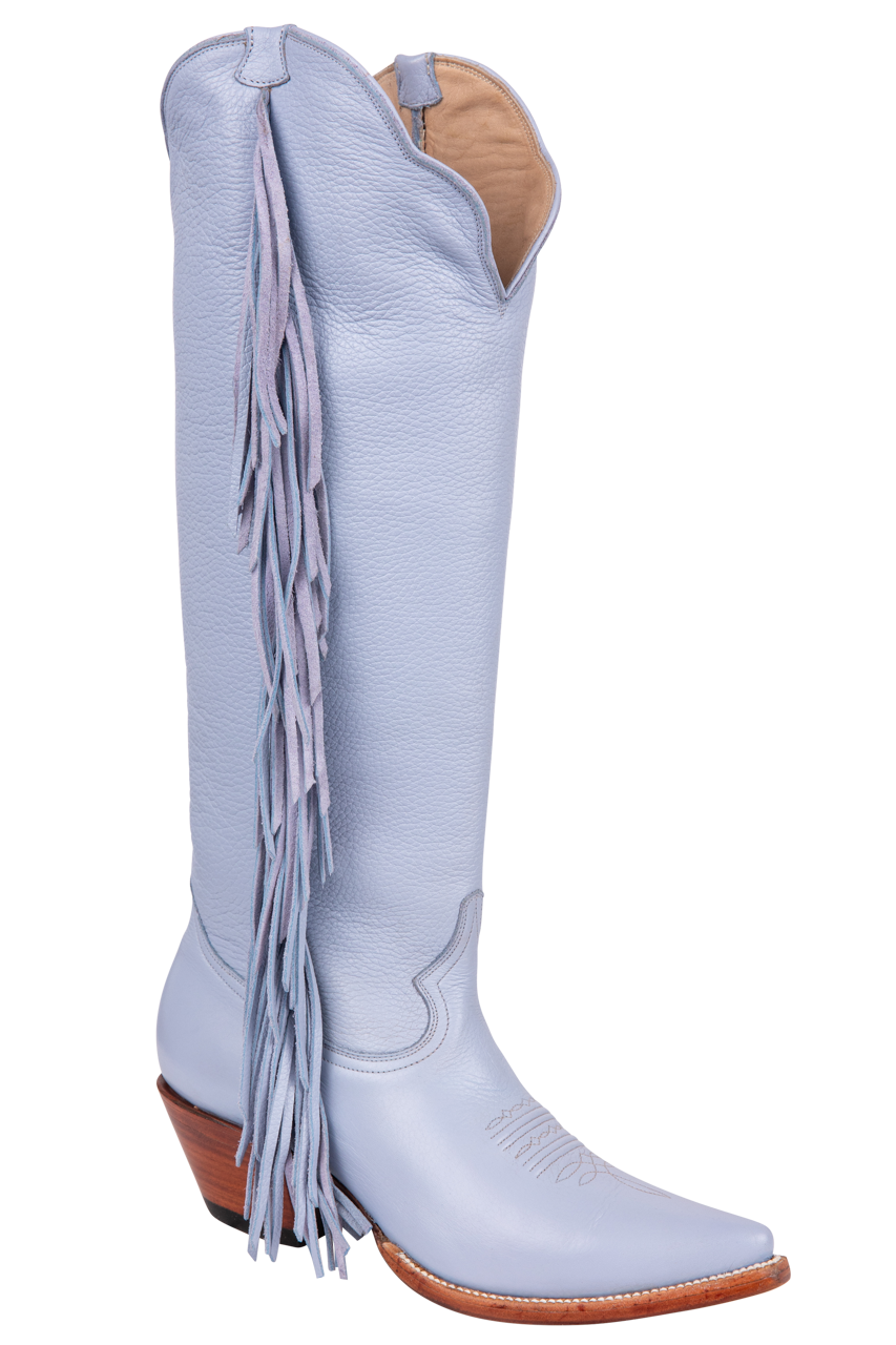 Petite Paloma Ava Cowgirl Boot - Periwinkle