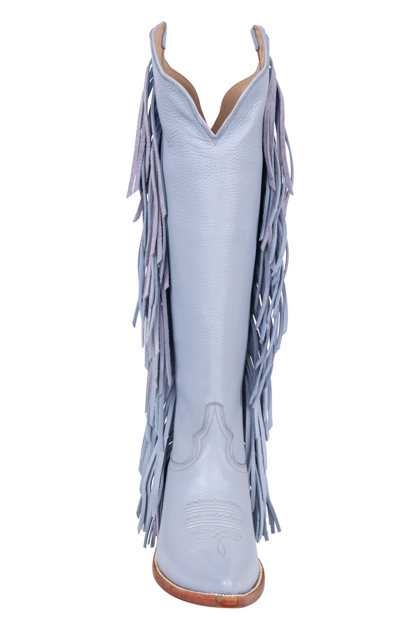 Petite Paloma Ava Cowgirl Boot - Periwinkle