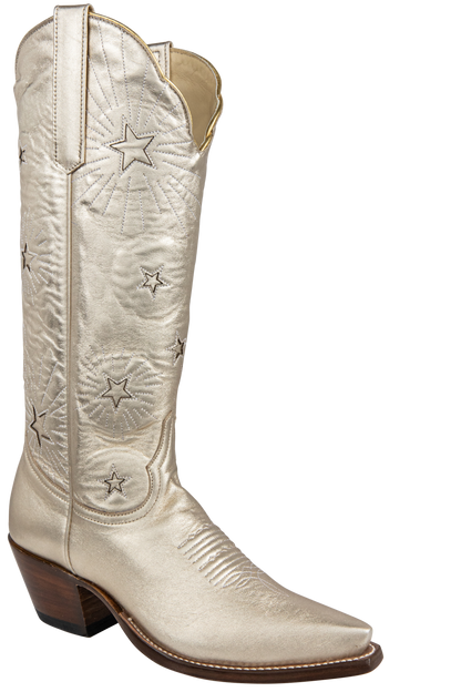Petite Paloma Liz Cowgirl Boots - Metallic