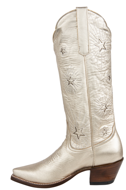 Petite Paloma Liz Cowgirl Boots - Metallic