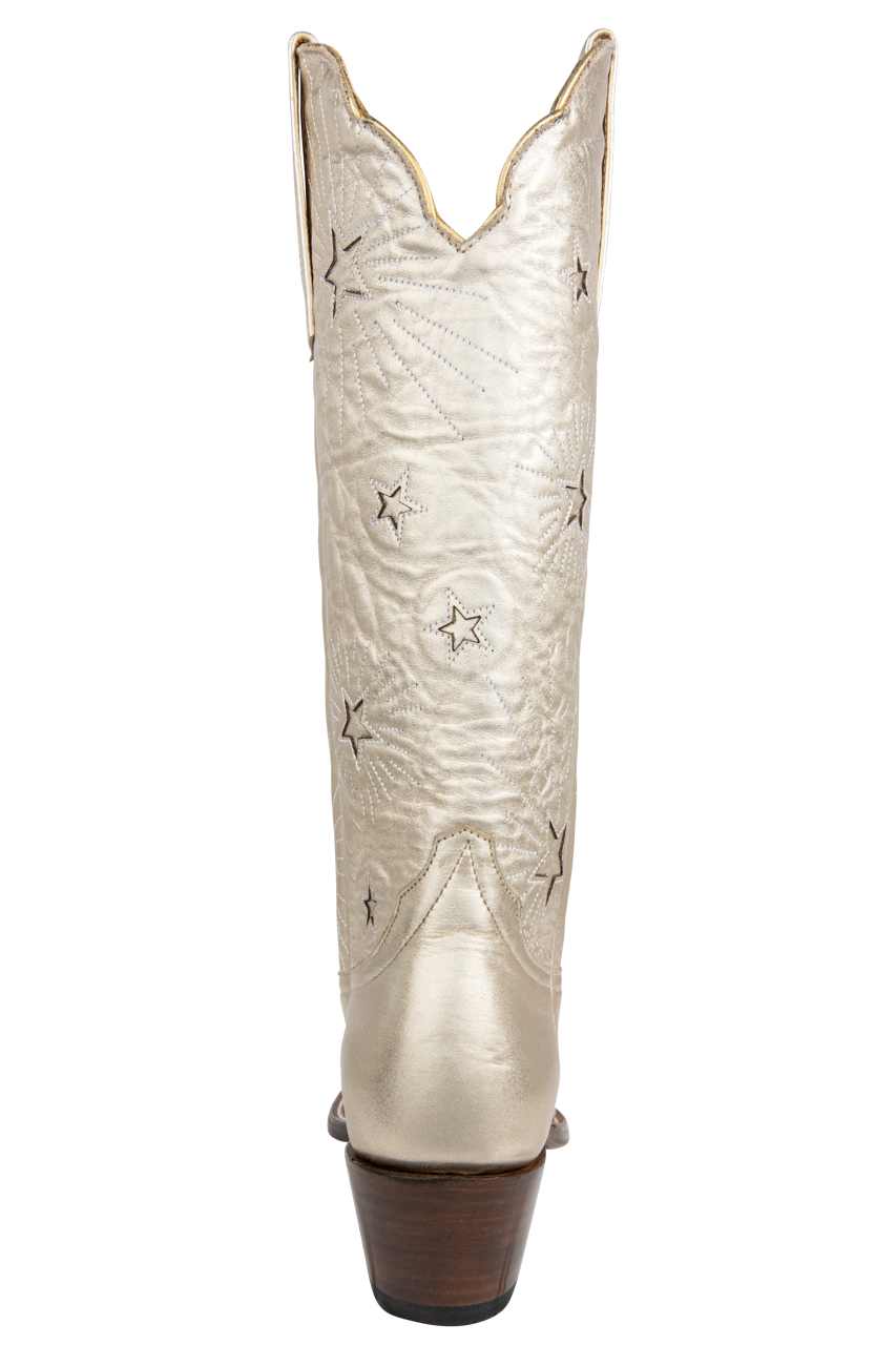 Petite Paloma Liz Cowgirl Boots - Metallic