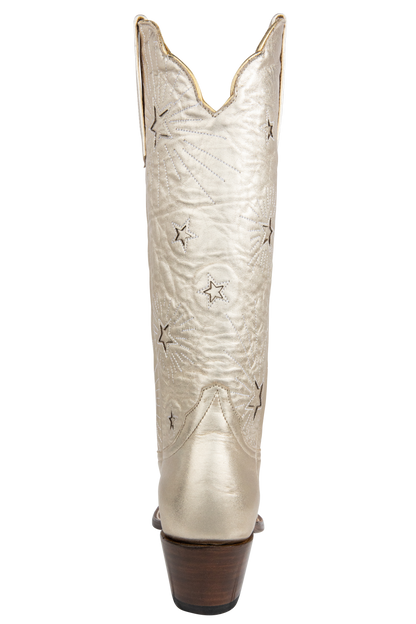 Petite Paloma Liz Cowgirl Boots - Metallic