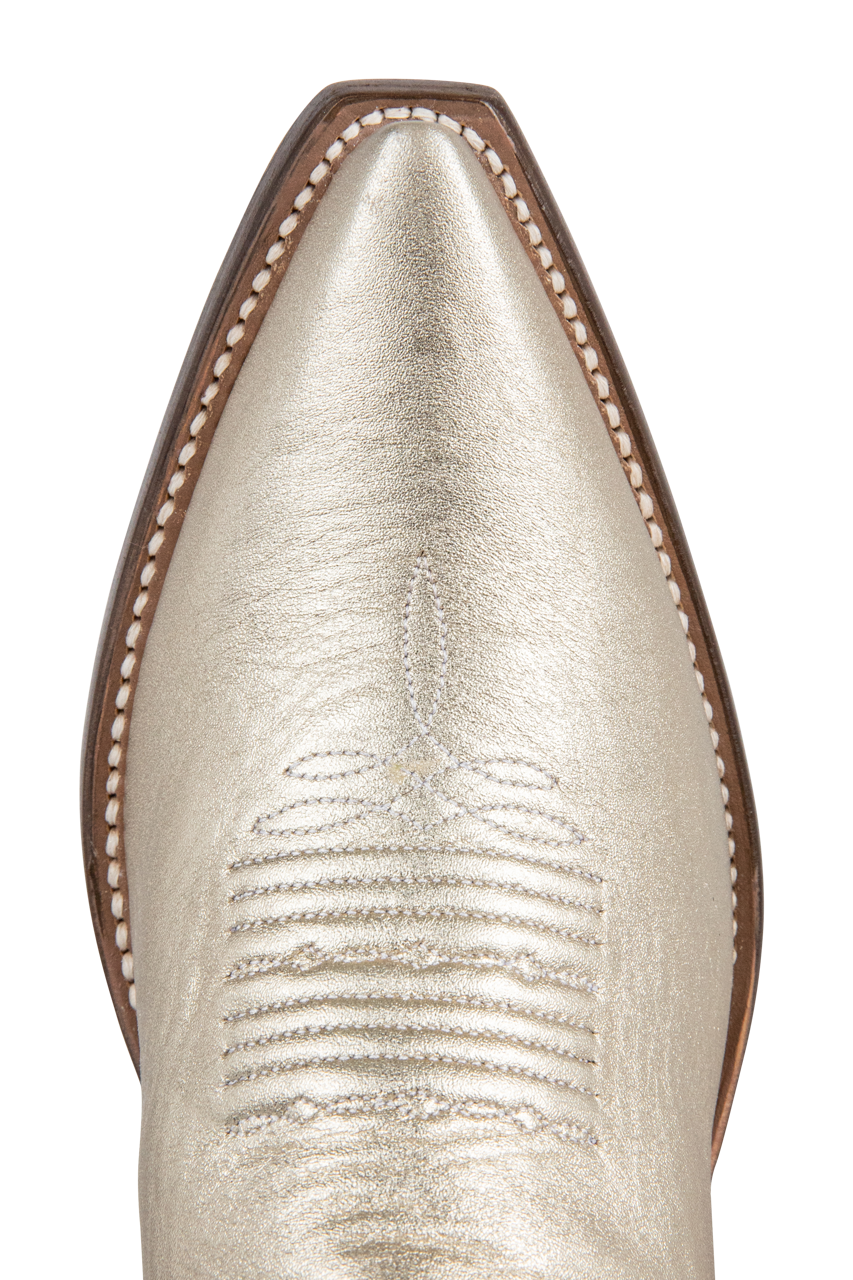 Petite Paloma Liz Cowgirl Boots - Metallic
