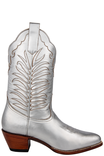 Petite Paloma Shirley Beth Cowgirl Boots - Metallic Silver