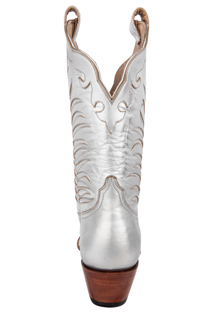 Petite Paloma Shirley Beth Cowgirl Boots - Metallic Silver