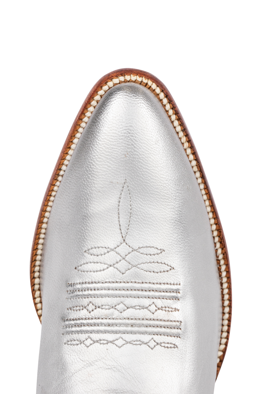 Petite Paloma Shirley Beth Cowgirl Boots - Metallic Silver