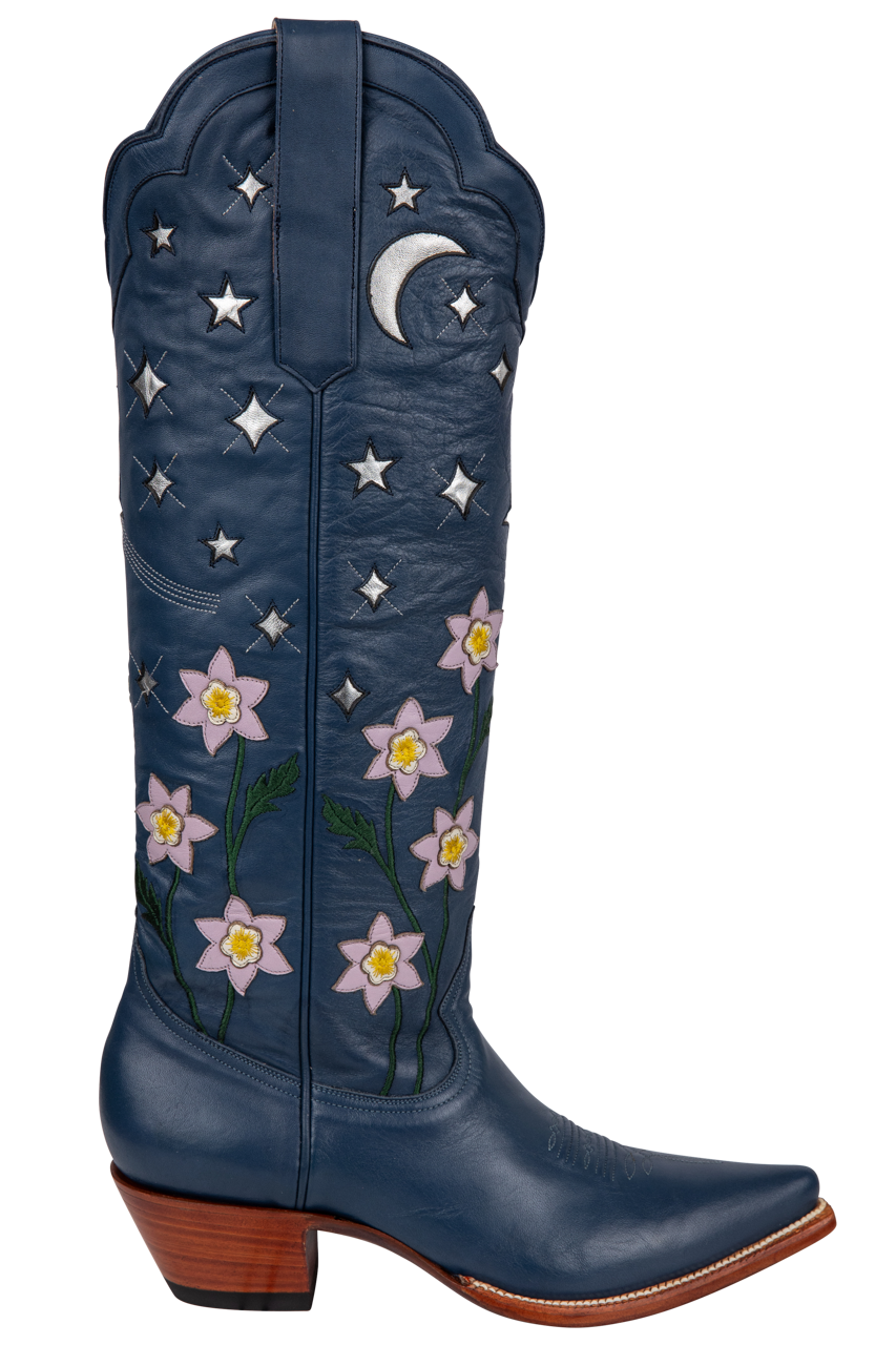 Petite Paloma Stella Night Sky Cowgirl Boots