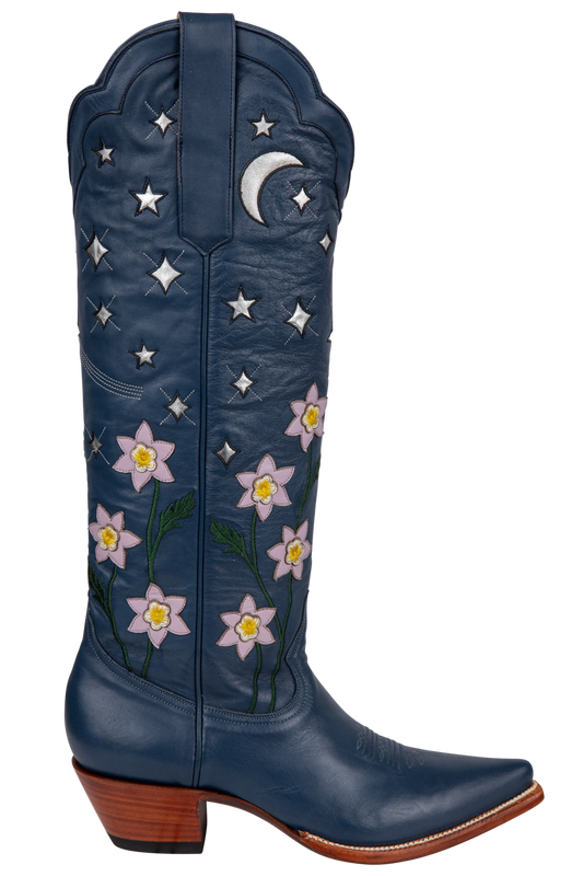 Petite Paloma Stella Night Sky Cowgirl Boots