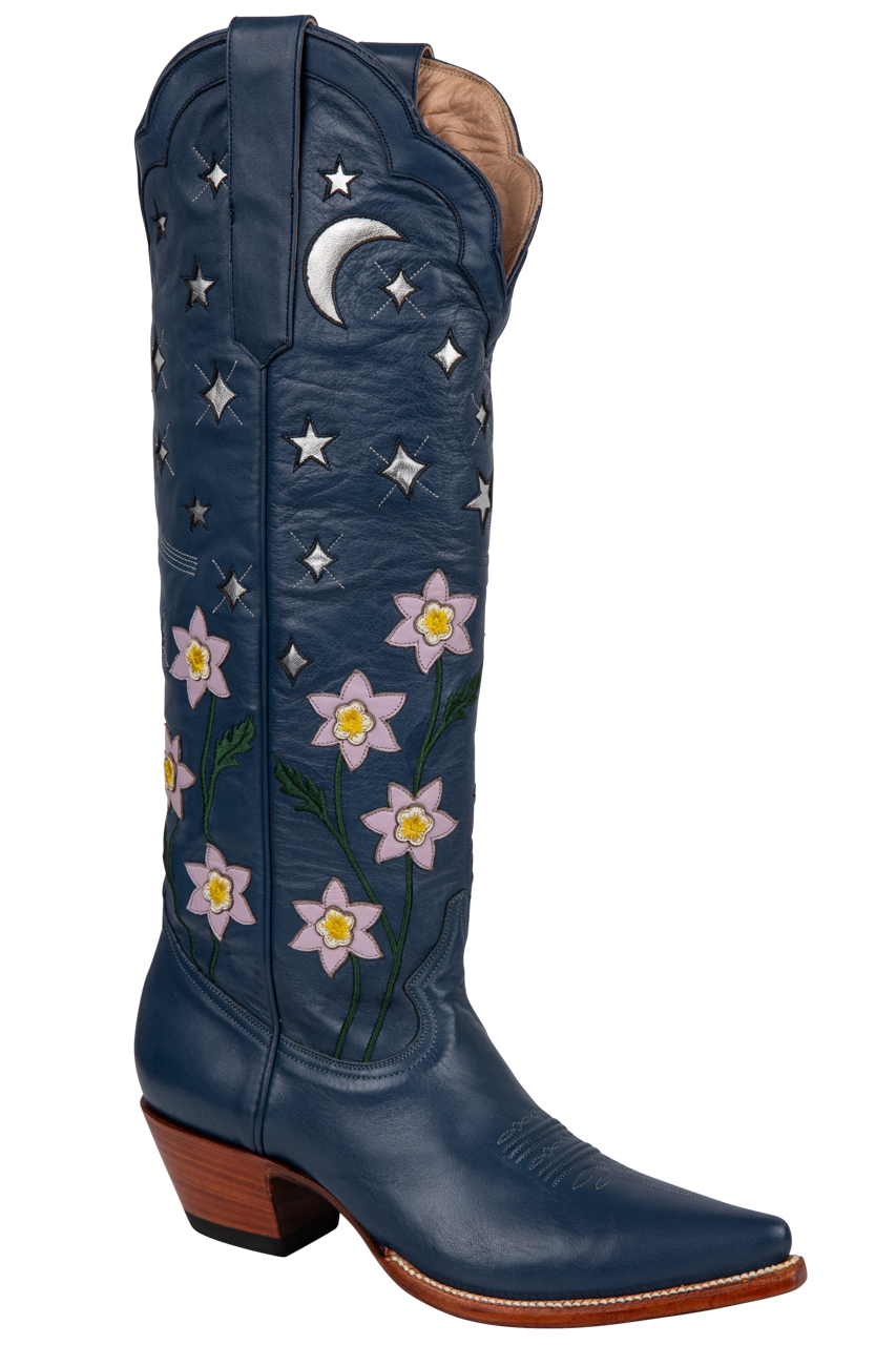 Petite Paloma Stella Night Sky Cowgirl Boots