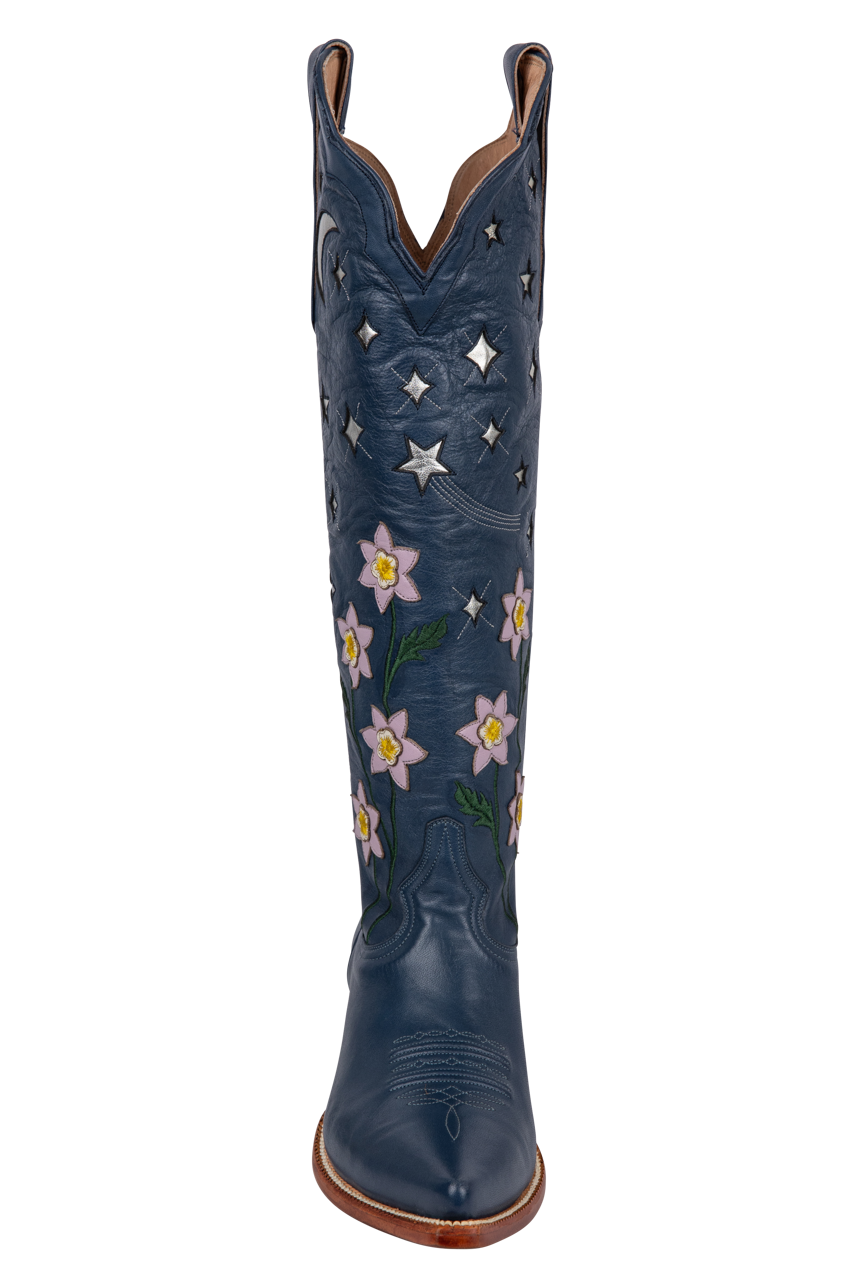 Petite Paloma Stella Night Sky Cowgirl Boots