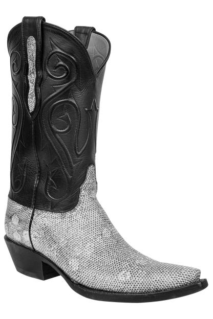 Black Jack Natural Ring Lizard Cowboy Boots