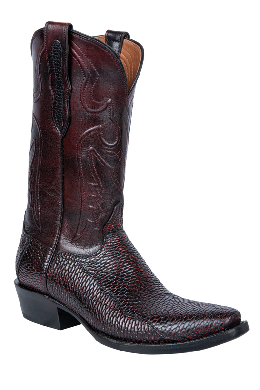 Black Jack Beaver Tail Cowboy Boots - Black Cherry - alternate view