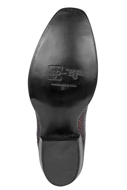 Black Jack Beaver Tail Cowboy Boots - Black Cherry