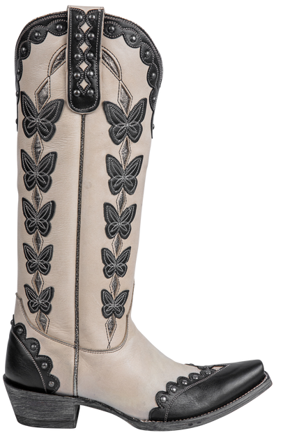Old Gringo Cressida Cowgirl Boots - Cream/Black