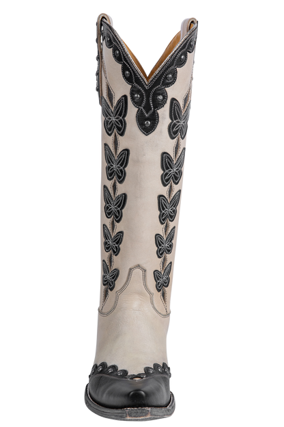 Old Gringo Cressida Cowgirl Boots - Cream/Black
