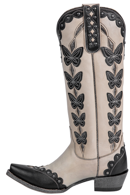 Old Gringo Cressida Cowgirl Boots - Cream/Black