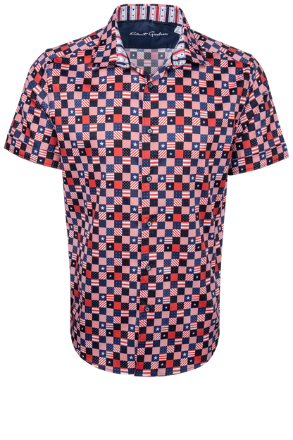 Robert Graham Stars Aligned Button-Front Shirt