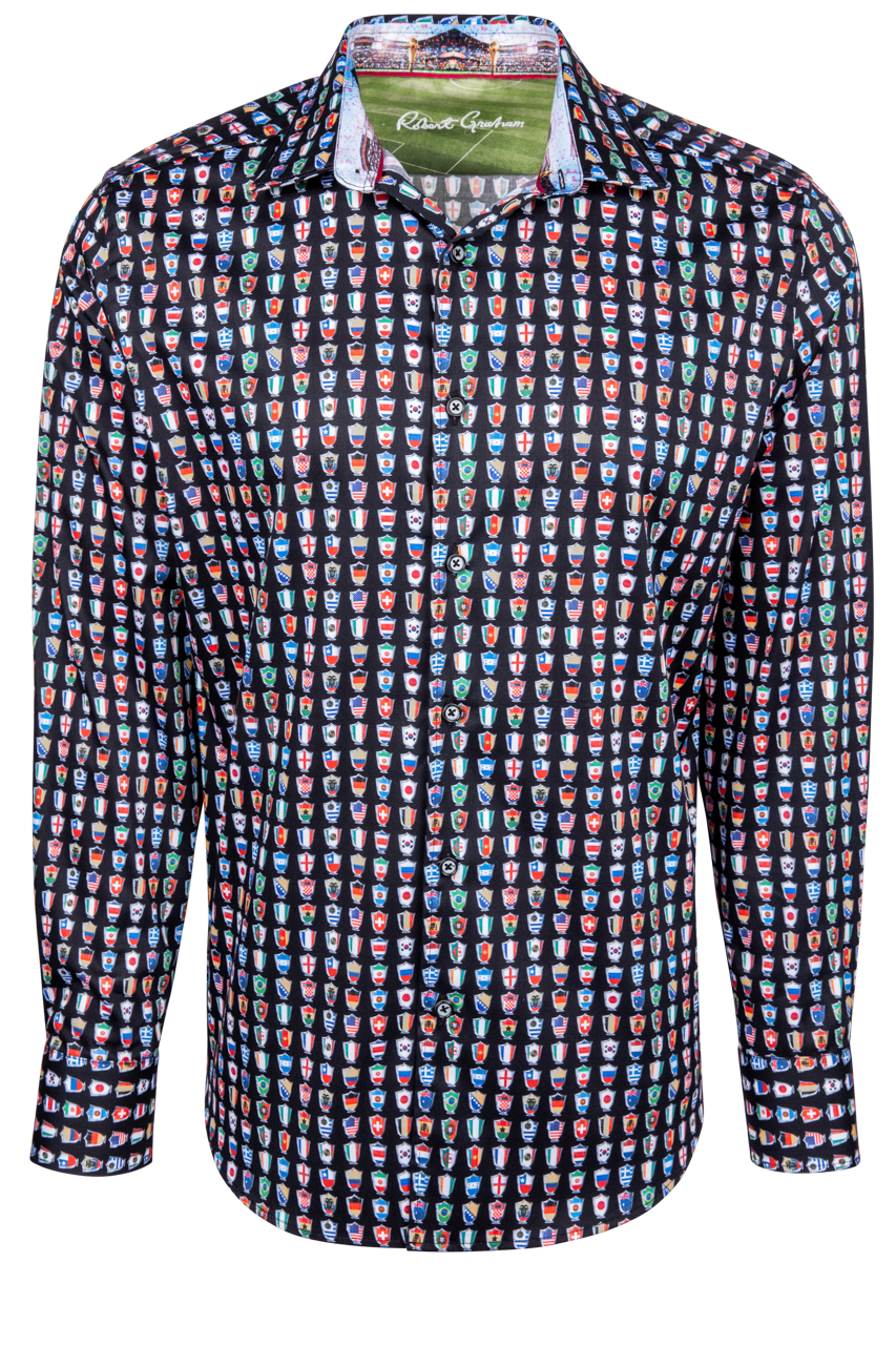 Robert Graham For The Win Button-Front Shirt
