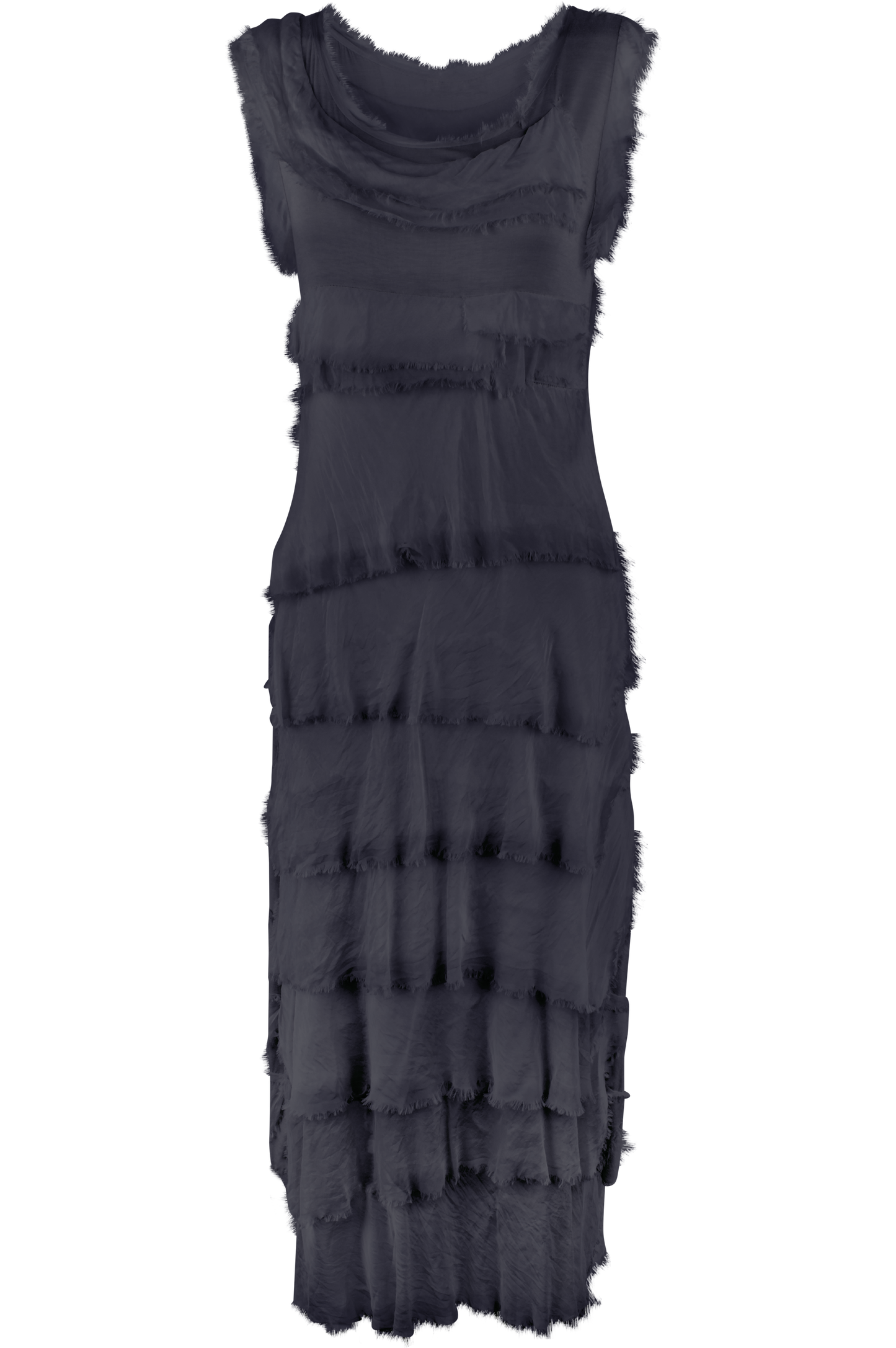 Gigi Sleeveless Long Ruffle Dress