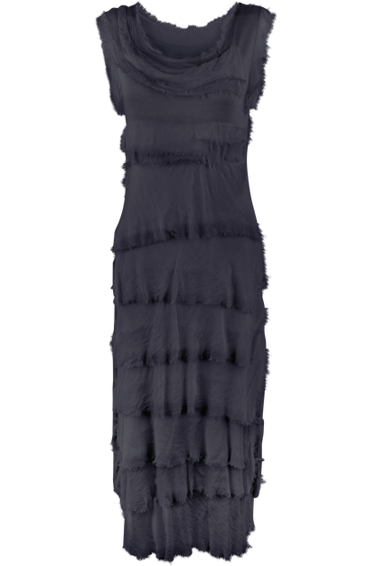 Gigi Sleeveless Long Ruffle Dress