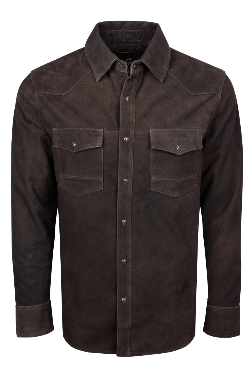 Robert Graham Marstow Suede Shirt Jacket