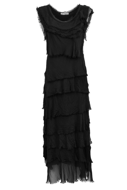 Gigi Sleeveless Long Ruffle Dress