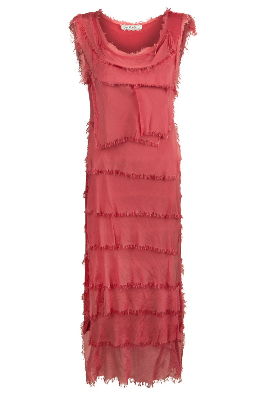 Gigi Sleeveless Long Ruffle Dress / OSFA / White Gigi Sleeveless Long Ruffle Dress / OSFA / White