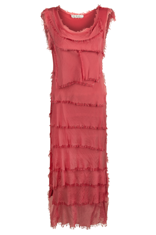 Gigi Sleeveless Long Ruffle Dress