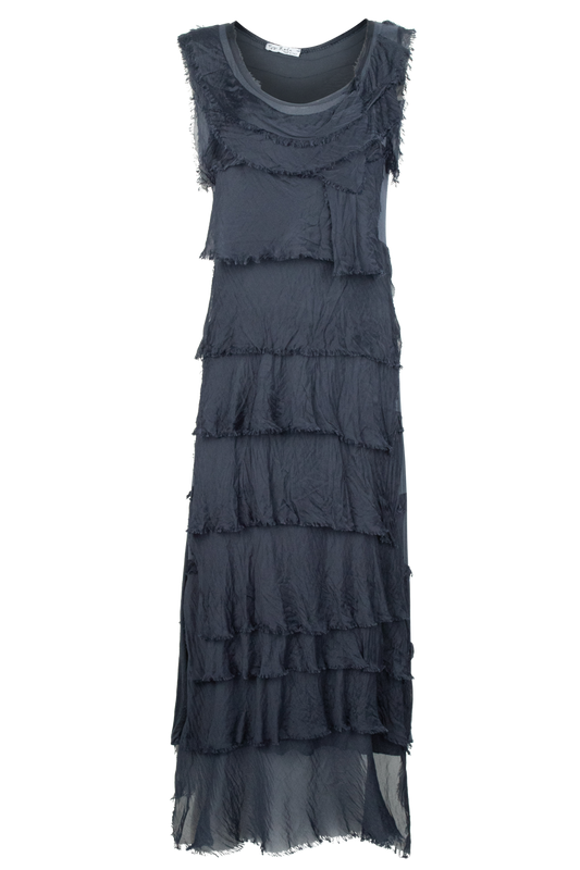 Gigi Sleeveless Long Ruffle Dress - alternate view