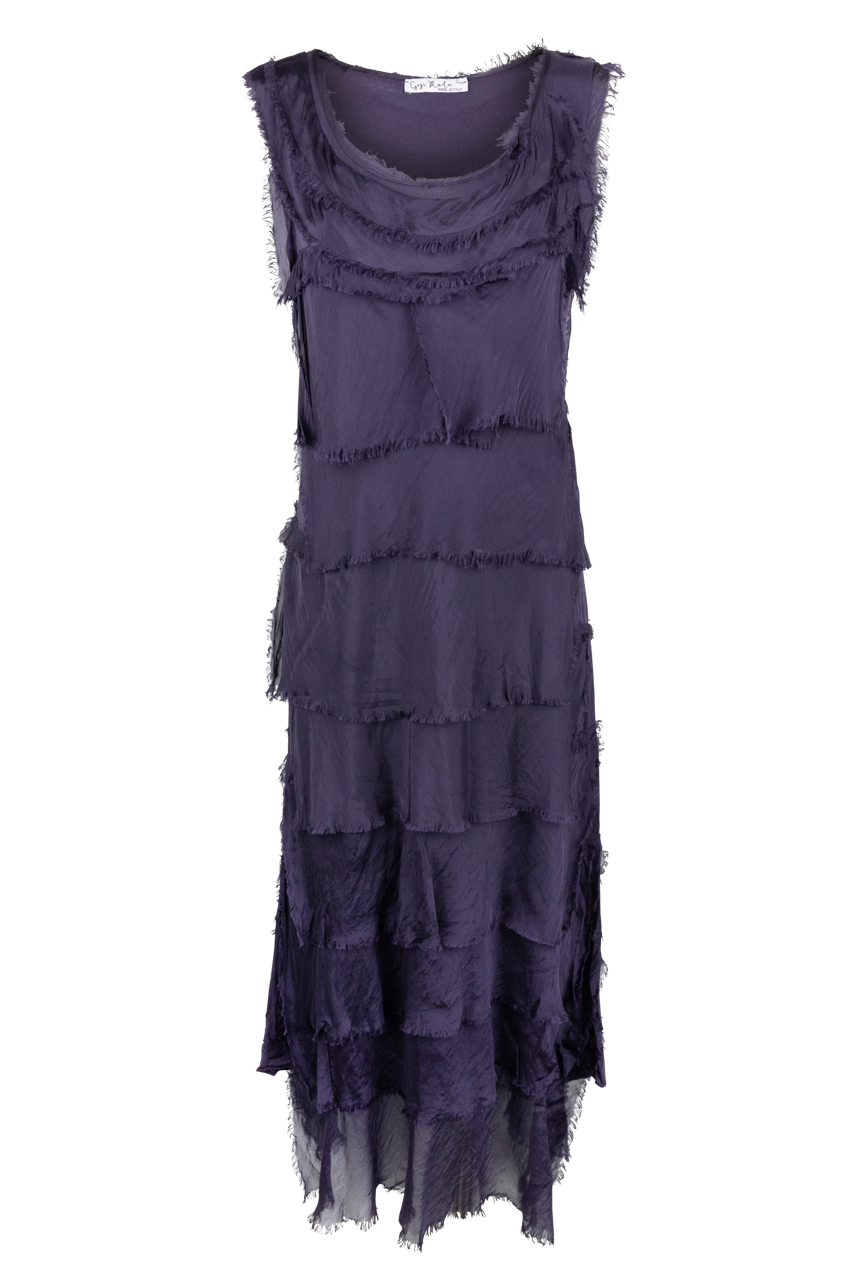 Gigi Sleeveless Long Ruffle Dress