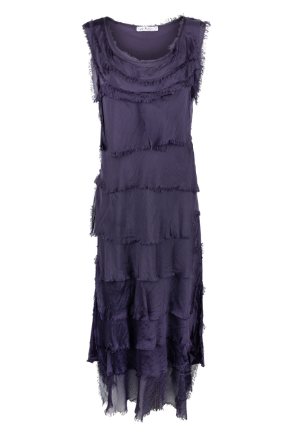 Gigi Sleeveless Long Ruffle Dress