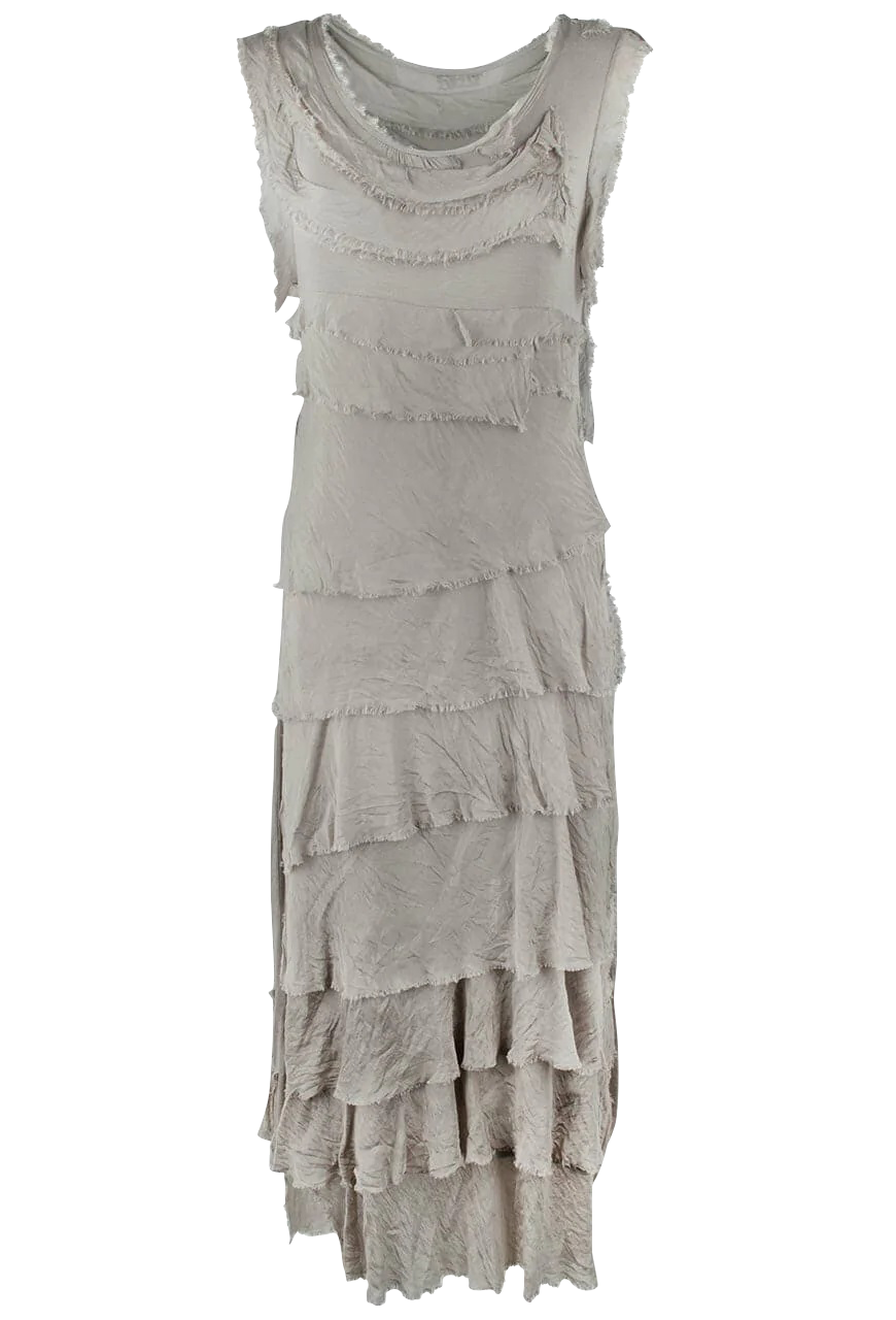 Gigi Sleeveless Long Ruffle Dress