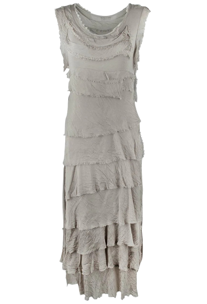 Gigi Sleeveless Long Ruffle Dress