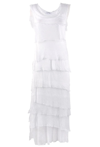 Gigi Sleeveless Long Ruffle Dress