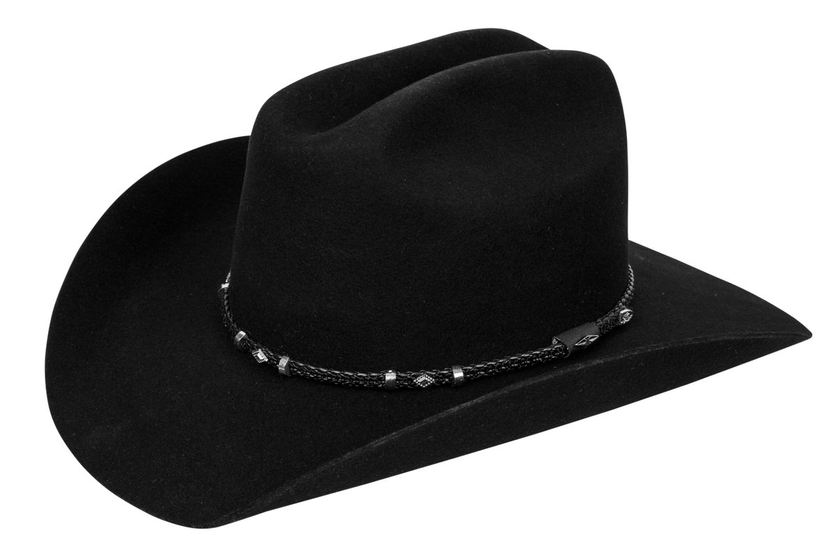 Pinto Ranch Gholson 4X Felt Cowboy Hat - Black