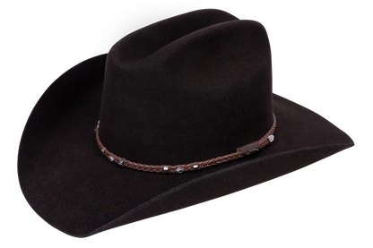 Pinto Ranch Gholson 4X Felt Cowboy Hat - Dark Brown