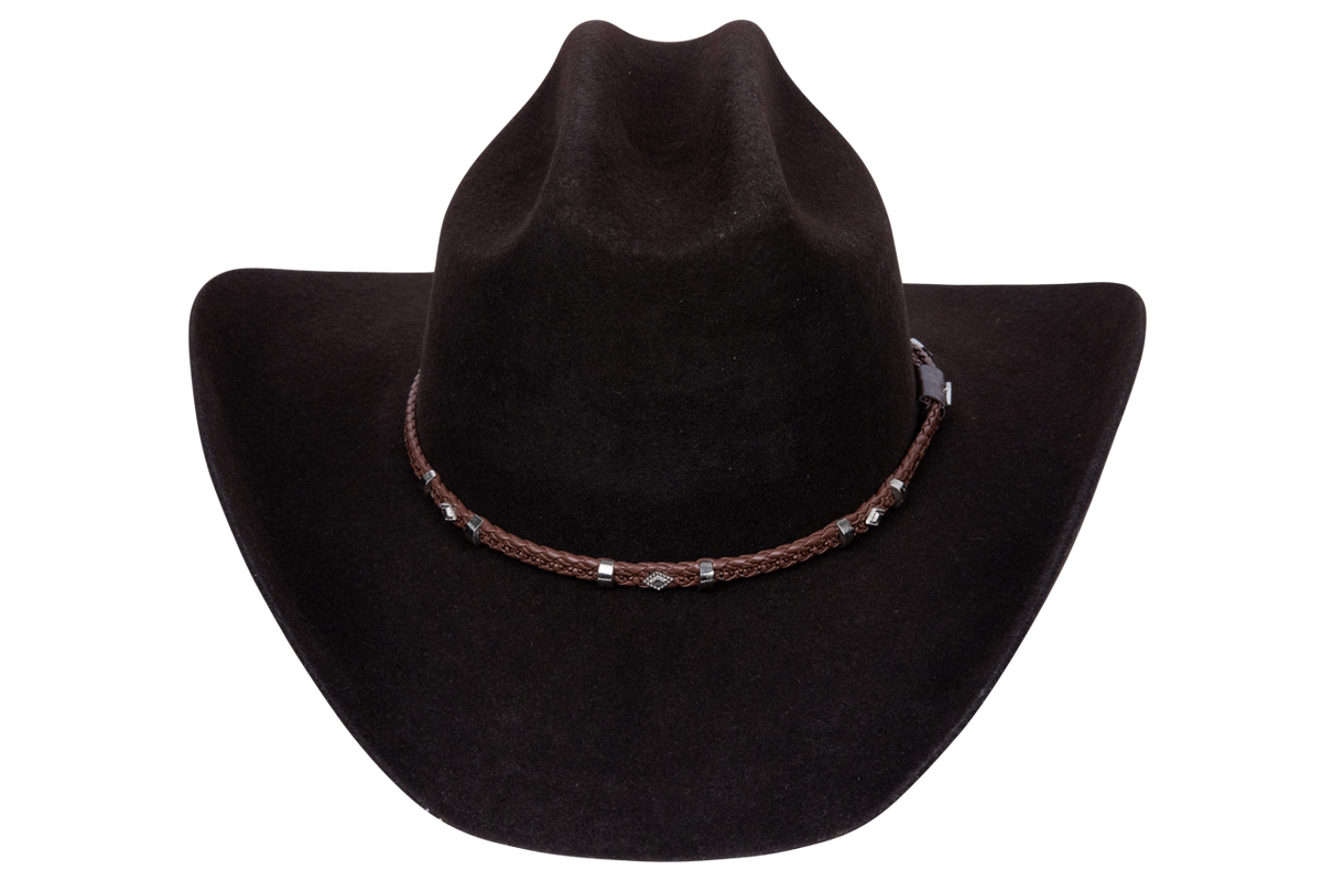 Pinto Ranch Gholson 4X Felt Cowboy Hat - Dark Brown