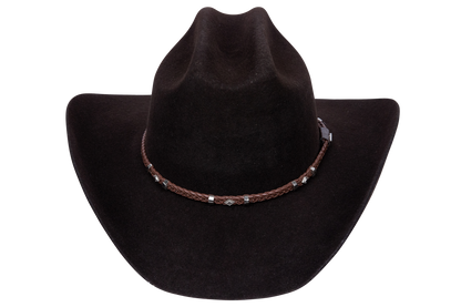 Pinto Ranch Gholson 4X Felt Cowboy Hat - Dark Brown