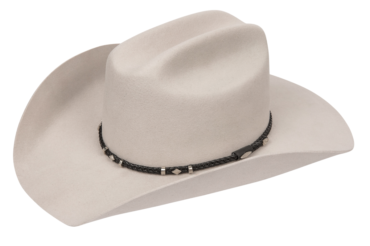 Pinto Ranch Gholson 4X Felt Cowboy Hat - Silverbelly