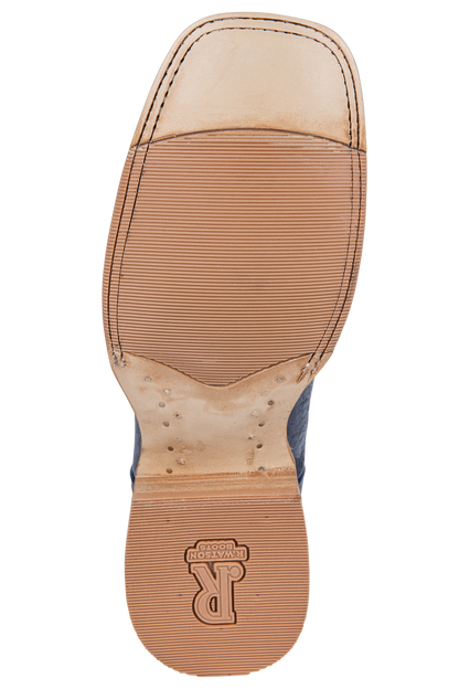 R. Watson Caiman Belly Cowboy Boots - Blue Jean