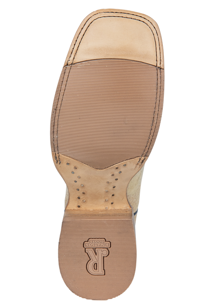 R. Watson Caiman Belly Cowboy Boots - Saddle