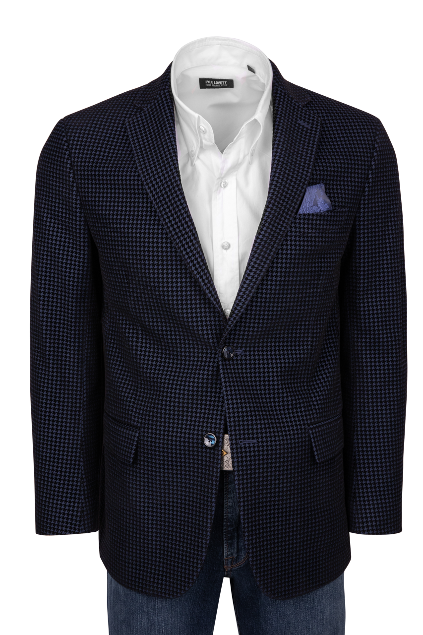 Robert Graham Somerton Houndstooth Sport Coat - Navy